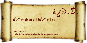 Énekes Dániel névjegykártya